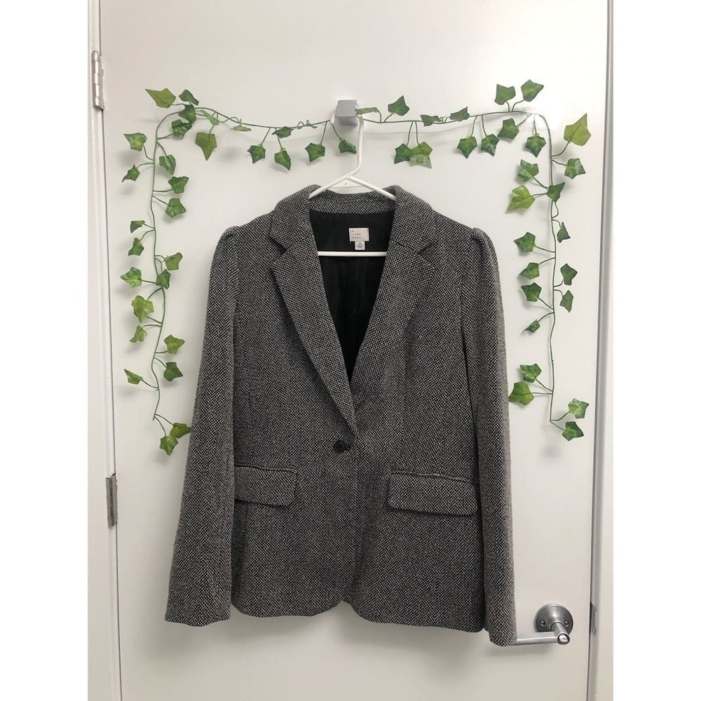 Black/Grey Textured Blazer